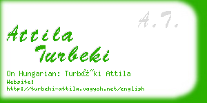 attila turbeki business card